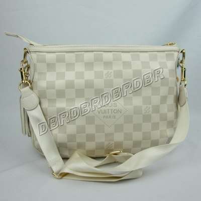discount louis vuitton handbags leather n41295 beige white wholesale