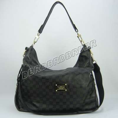 Discount Louis Vuitton Handbags Leather N95019 black Wholesale