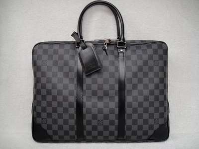 Discount Louis Vuitton Handbags Damier Graphite Canvas N41125 black Wholesale