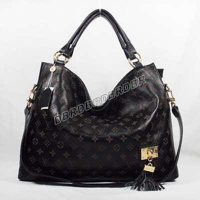 discount louis vuitton handbags leather m95094 black wholesale