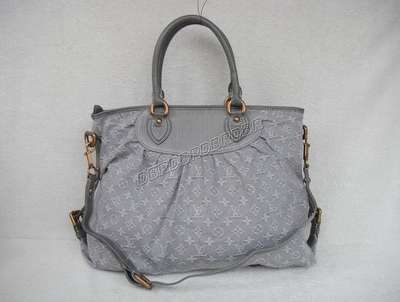 discount louis vuitton handbags monogram denim m95838 gray wholesale