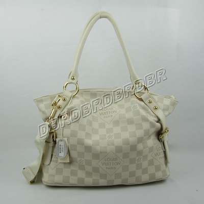 discount louis vuitton handbags leather n41291 beige white wholesale