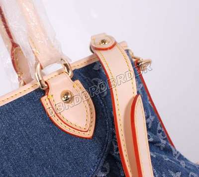 discount louis vuitton handbags monogram denim m95350 blue wholesale