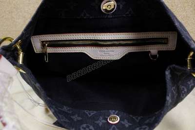 discount louis vuitton handbags monogram denim m40494 black wholesale