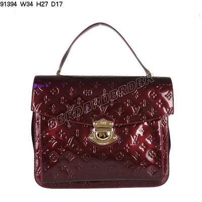 discount louis vuitton handbags monogram vernis 91394 claret-red wholesale